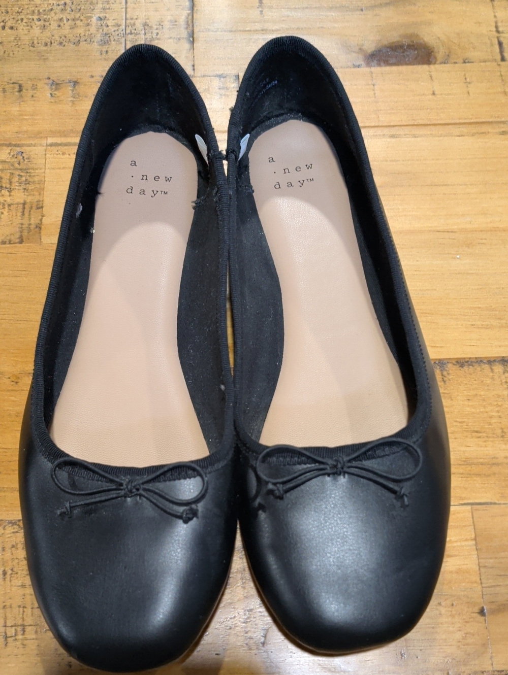 a new day Black Bow Ballet Flats